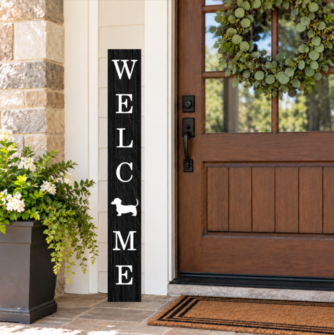 Personalized Dog Welcome Porch Sign