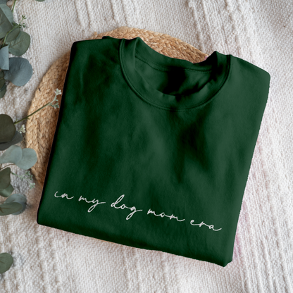 Custom In My Dog Mom Era Crewneck with Names on Sleeve