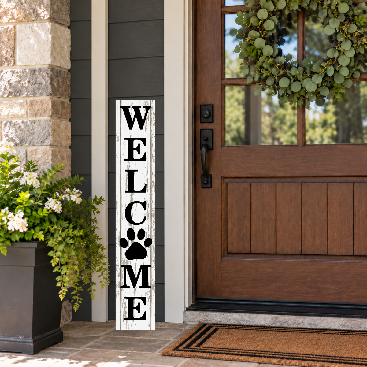 Welcome Dog Porch Sign