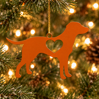 Labrador Love Metal Ornament
