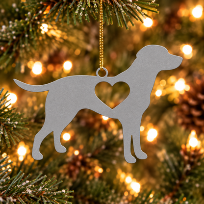 Labrador Love Metal Ornament