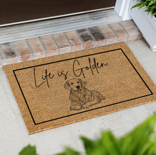 Life Is Golden Doormat