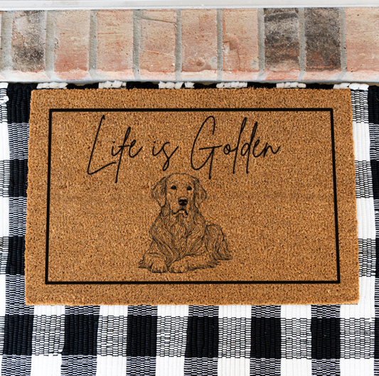 Life Is Golden Doormat