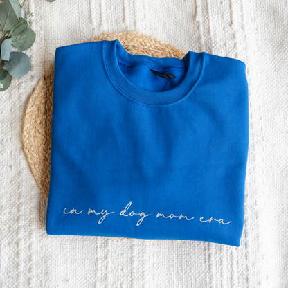 Custom In My Dog Mom Era Crewneck with Names on Sleeve