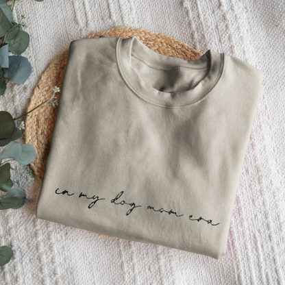 Custom In My Dog Mom Era Crewneck with Names on Sleeve
