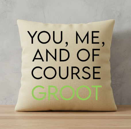 You, Me, And of Course The Pet Custom Name Pillow