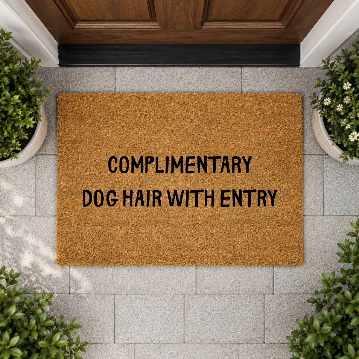 Complimentary Dog Hair With Entry Doormat