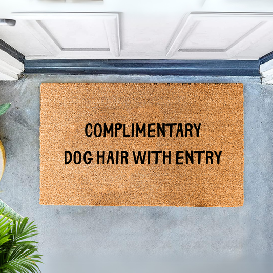 Complimentary Dog Hair With Entry Doormat