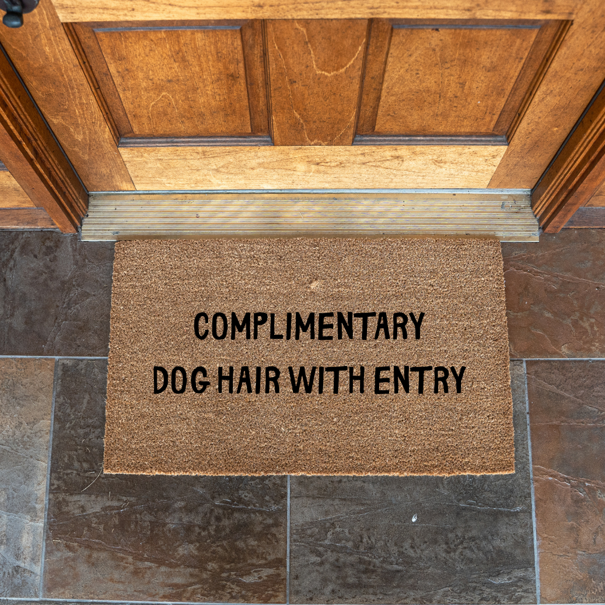 Complimentary Dog Hair With Entry Doormat