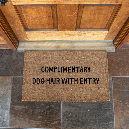 Complimentary Dog Hair With Entry Doormat