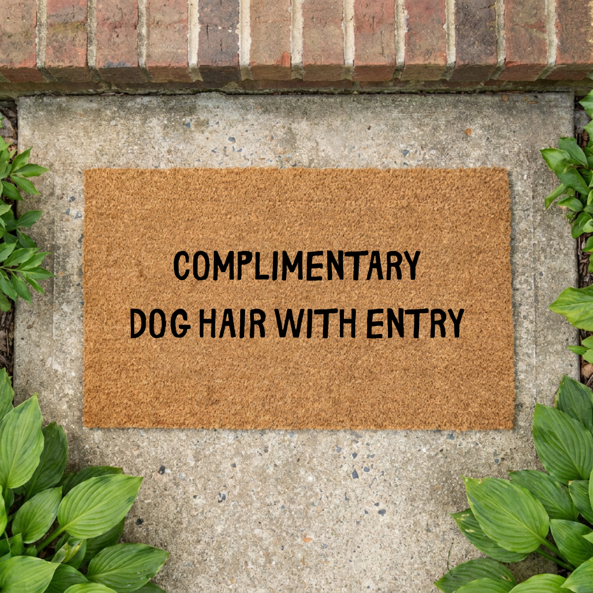 Complimentary Dog Hair With Entry Doormat