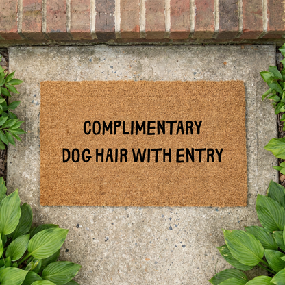 Complimentary Dog Hair With Entry Doormat