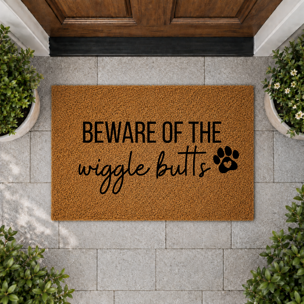 Beware of the Wiggle Butts Doormat