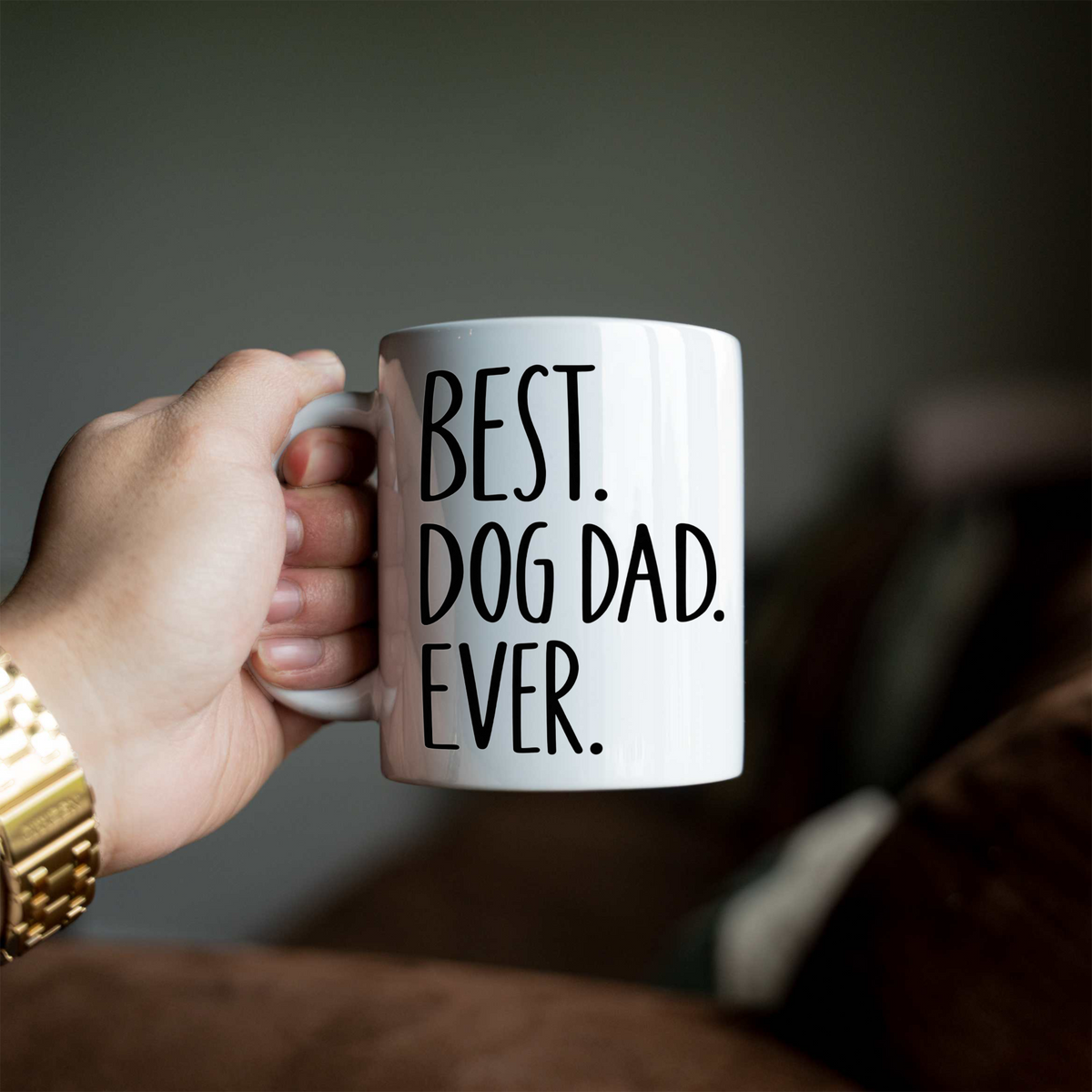 Best Dog Dad Ever Coffee Mug, Dog Dad Gift, Funny Dog Lover Coffee Cup, Father's Day Mug for Dog Dads, Pet Parent Gift for Him, Dog Daddy Mu