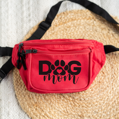 Dog Mom Fanny Pack, Cute Waist Bag for Pet Lovers, Adjustable Belt Bag, Everyday Crossbody, Gift for Dog Owner