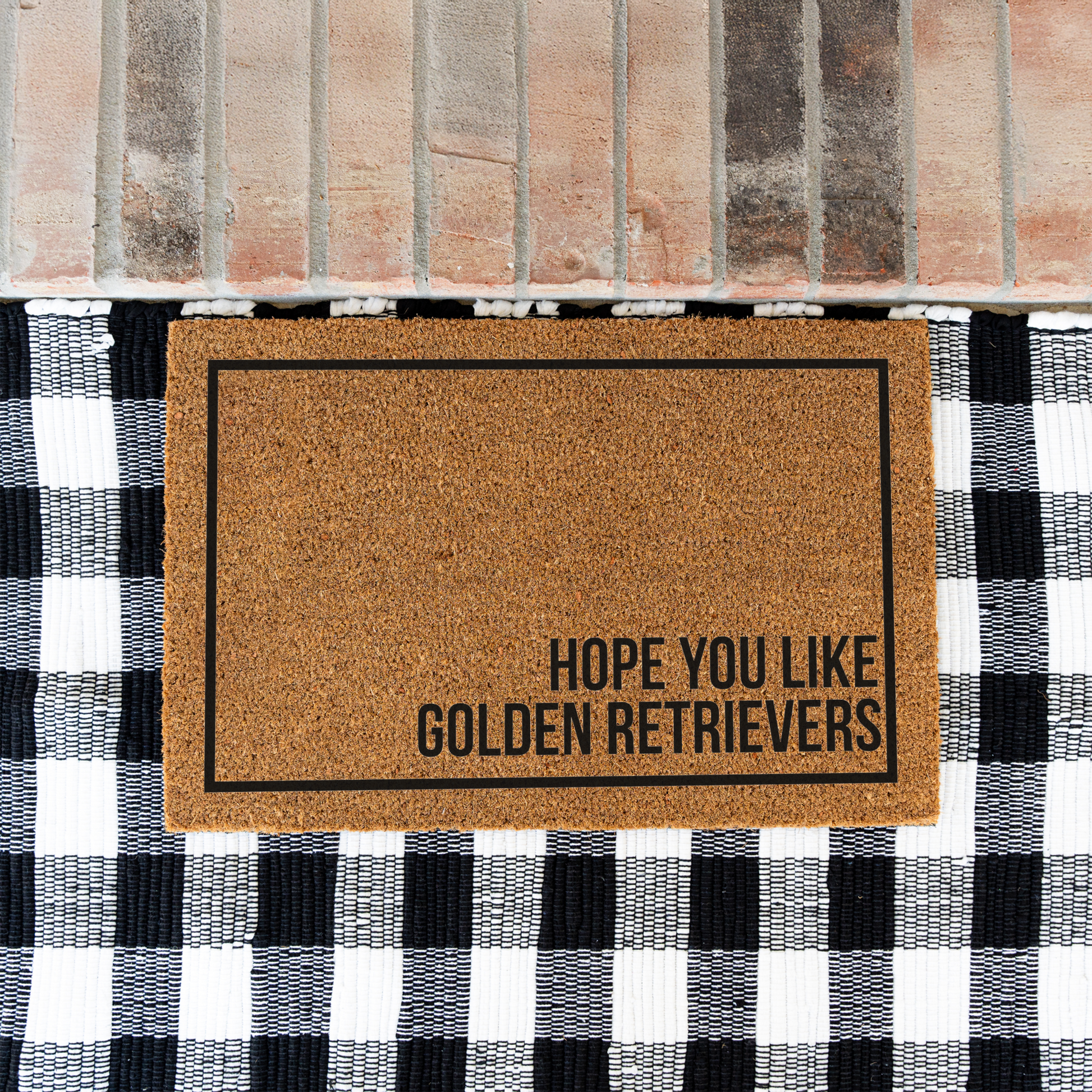 Hope You Like Golden Retrievers Doormat, Welcome Dog Doormat, Funny Welcome Mat, Housewarming Gift, Golden Retriever Entryway Mat