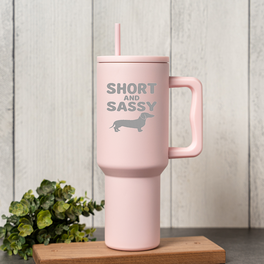 40oz Short and Sassy Dachshund Tumbler