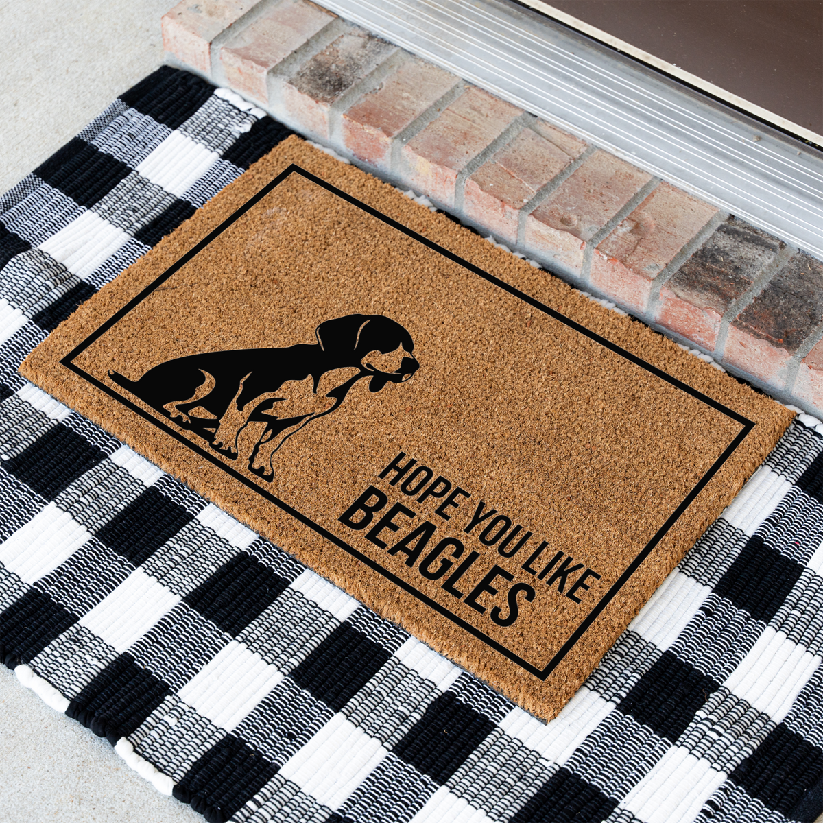 Beagle Doormat, Hope You Like Beagles Welcome Mat, Funny Beagle Doormat, Beagle Lover Gift, Dog Mom Gift, Beagle Home Decor