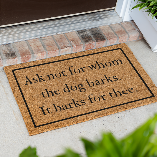 Funny Dog Doormat, Welcome Dog Doormat, Durable Coir Mat, Funny Entryway Decor, Non Slip Backing for Front Porch