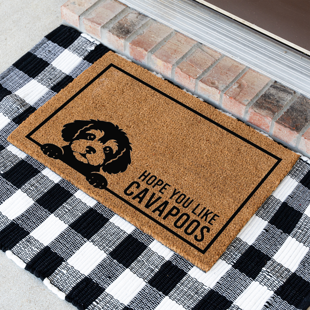 Cavapoo Doormat, Funny Dog Welcome Mat, Hope You Like Cavapoos Doormat, Cavapoo Lover Gift, Dog Mom Gift, Pet Owner Housewarming Gift
