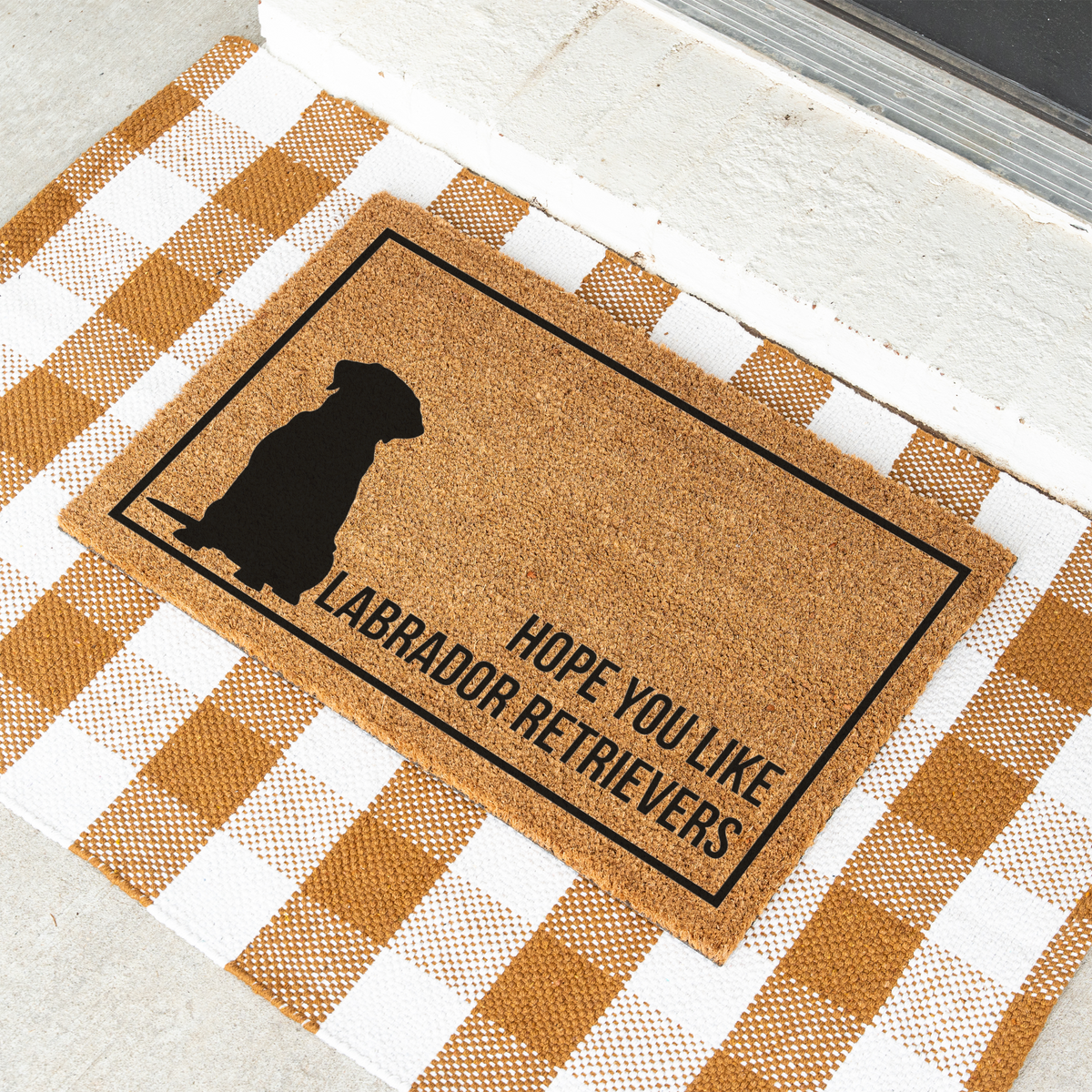 Labrador Retriever Doormat, Funny Lab Welcome Mat, Hope You Like Labradors Doormat, Labrador Lover Gift, Dog Mom Gift, Housewarming Gift