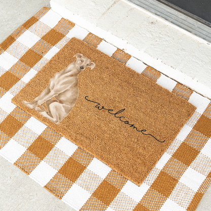 Italian Greyhound Doormat, Italian Greyhound Welcome Mat, Iggy Dog Lover Gift, Greyhound Mom Gift, Dog Porch Decor, Cute Front Door Mat