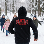 Santa's Favorite - Unisex Sponge Fleece Full-Zip Hoodie - Cozy Holiday Apparel