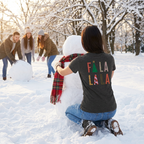 Fa La La - Women's Slim Fit Tee - Soft Cotton Comfort - Festive Holiday Wear