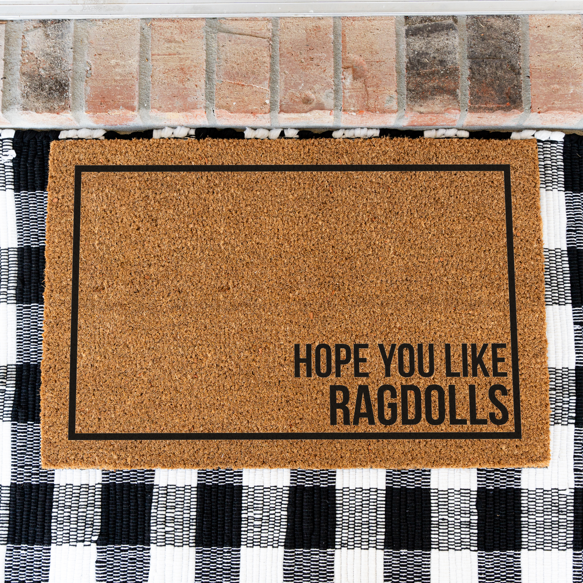 Hope You Like Ragdolls Welcome Mat
