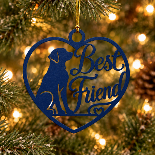 Labrador Best Friend Metal Ornament