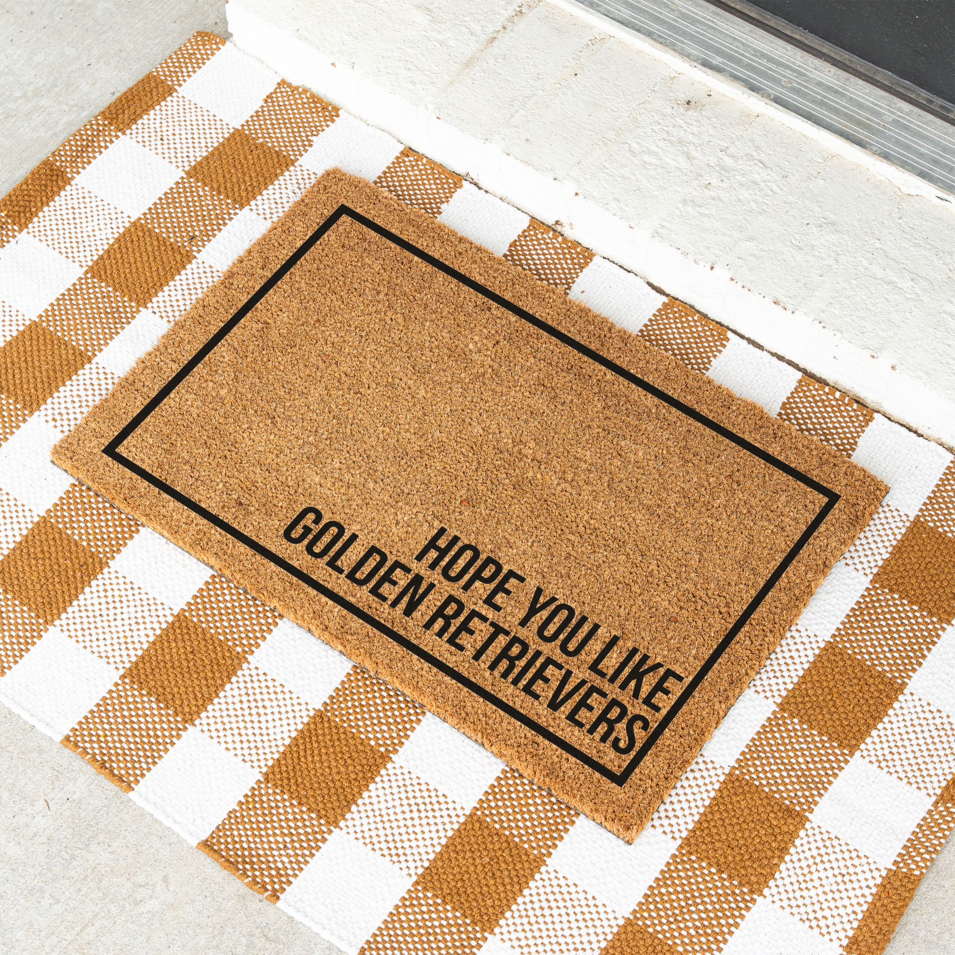 Hope You Like Golden Retrievers Doormat, Welcome Dog Doormat, Funny Welcome Mat, Housewarming Gift, Golden Retriever Entryway Mat
