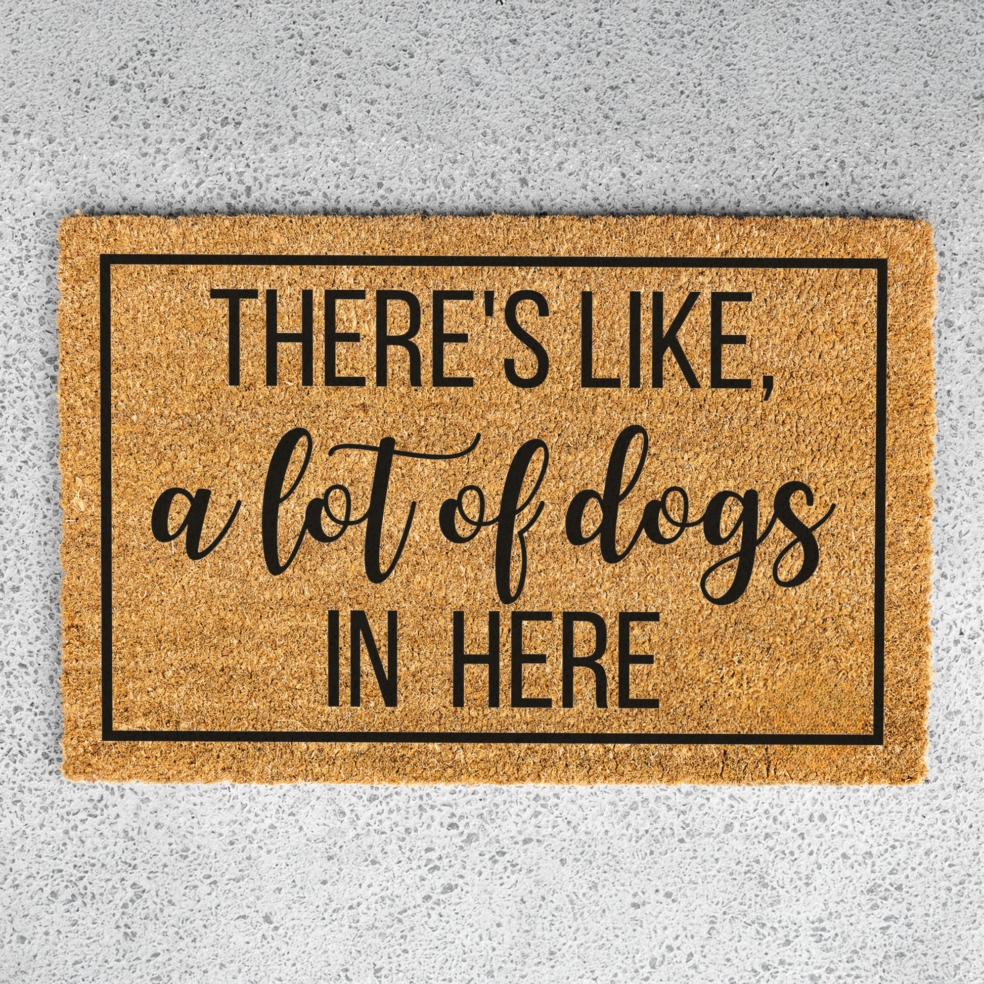 There's Like A Lot of Dogs In Here Funny Dog Doormat, Welcome Dog Doormat, Funny Entryway Decor, Durable Outdoor Rug, Perfect Gift
