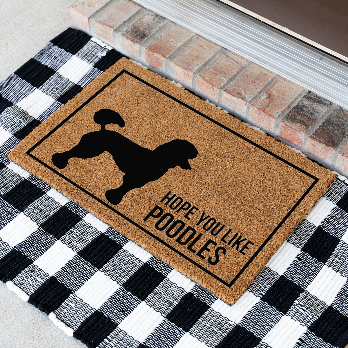Poodle Doormat, Hope You Like Poodles Welcome Mat, Funny Poodle Doormat, Poodle Lover Gift, Dog Mom Gift, Poodle Home Decor