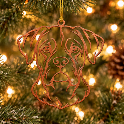 Boxer Metal Ornament