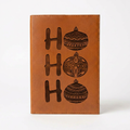 Ho Ho Ho - Leather Journal with Engraving - Perfect Holiday Gift