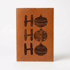 Ho Ho Ho - Leather Journal with Engraving - Perfect Holiday Gift