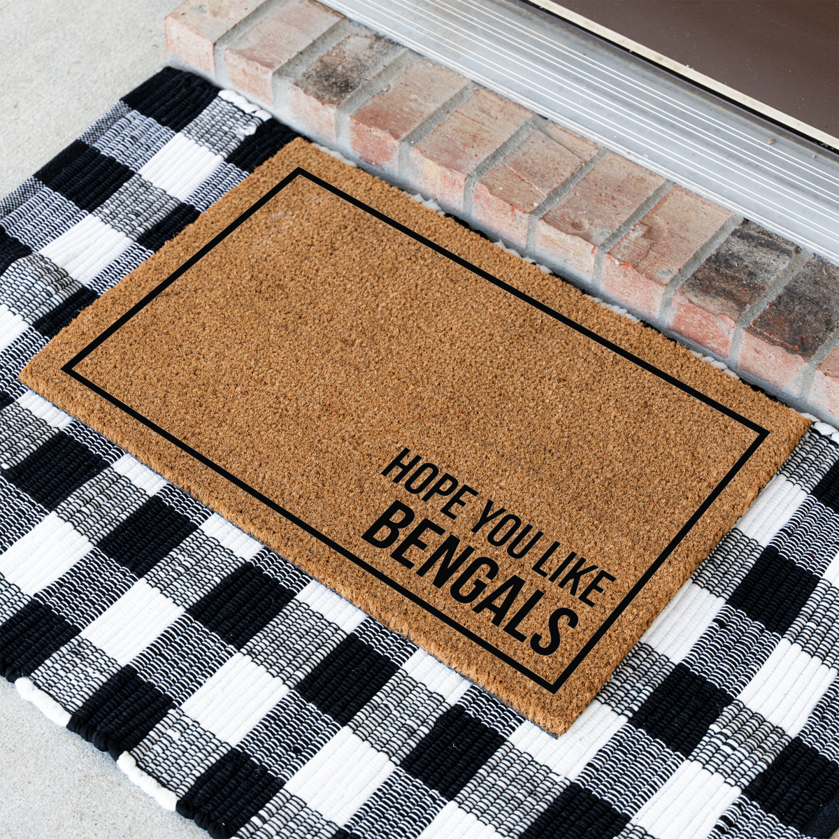 Funny Bengal Cat Doormat, Hope You Like Bengals Welcome Mat, Bengal Cat Lover Gift, Cat Owner Front Door Mat, Funny Housewarming Decor