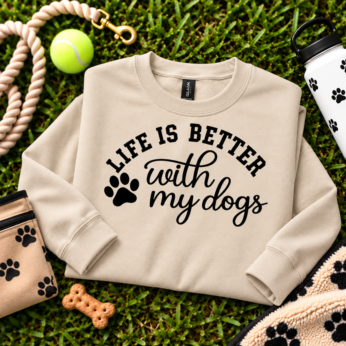 Life Is Better With My Dogs Sweatshirt