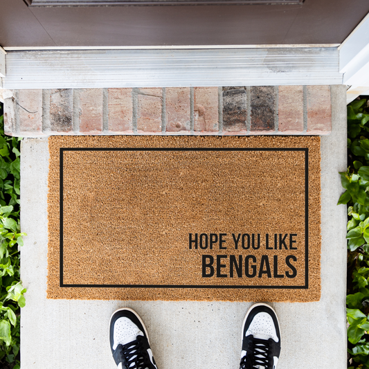 Funny Bengal Cat Doormat, Hope You Like Bengals Welcome Mat, Bengal Cat Lover Gift, Cat Owner Front Door Mat, Funny Housewarming Decor