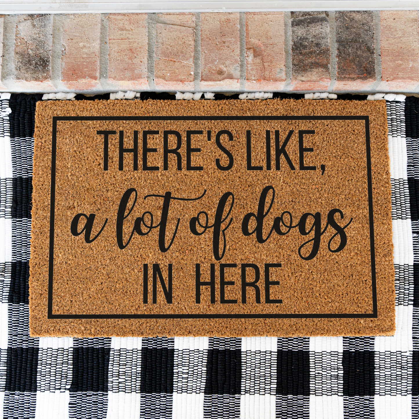 There's Like A Lot of Dogs In Here Funny Dog Doormat, Welcome Dog Doormat, Funny Entryway Decor, Durable Outdoor Rug, Perfect Gift