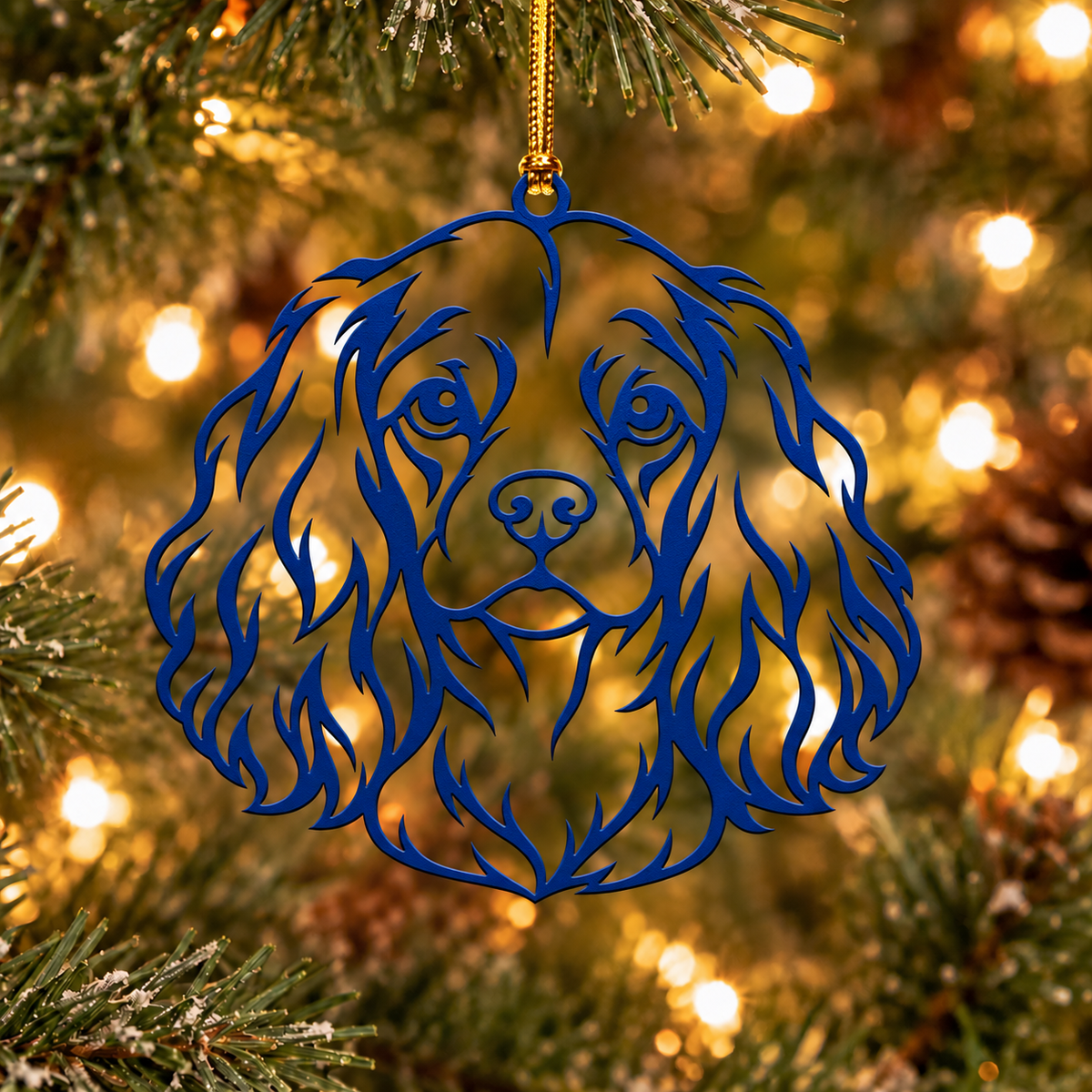 Cavalier King Charles Spaniel Metal Ornament