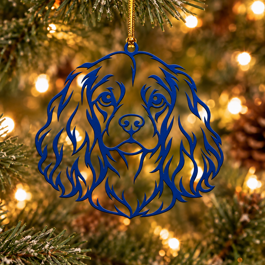 Cavalier King Charles Spaniel Metal Ornament