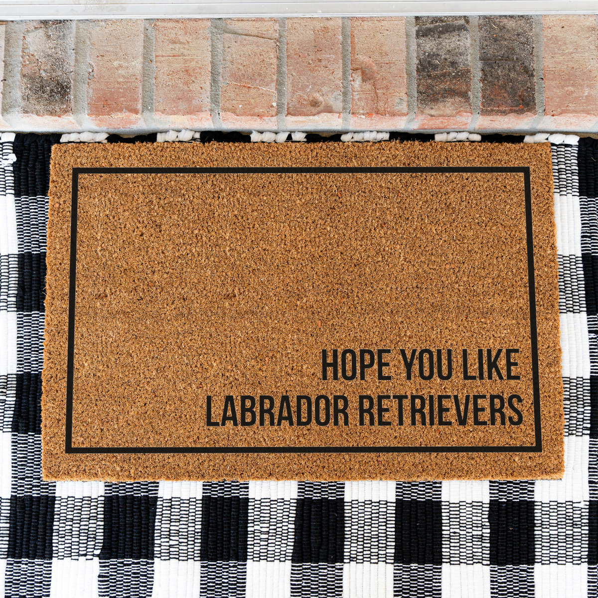 Labrador Retriever Doormat, Hope You Like Labradors Welcome Mat, Funny Lab Gift, Dog Lover Doormat, Pet Owner Gift, Housewarming Gift