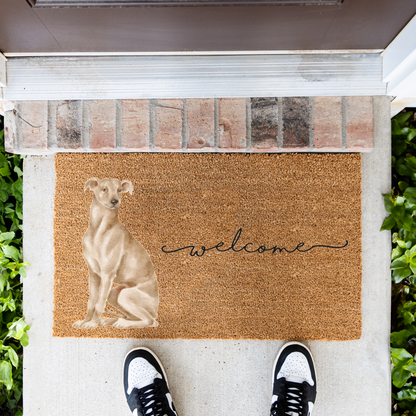 Italian Greyhound Doormat, Italian Greyhound Welcome Mat, Iggy Dog Lover Gift, Greyhound Mom Gift, Dog Porch Decor, Cute Front Door Mat