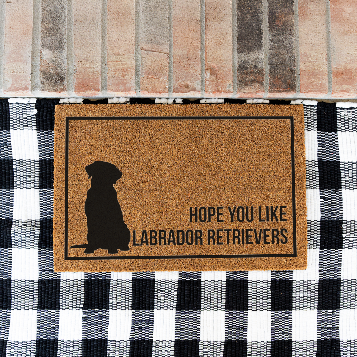 Labrador Retriever Doormat, Funny Lab Welcome Mat, Hope You Like Labradors Doormat, Labrador Lover Gift, Dog Mom Gift, Housewarming Gift