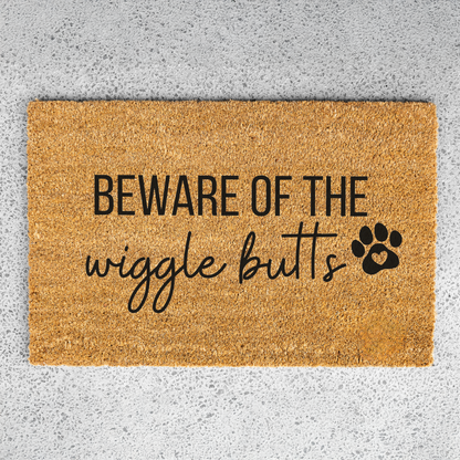 Beware of the Wiggle Butts Doormat
