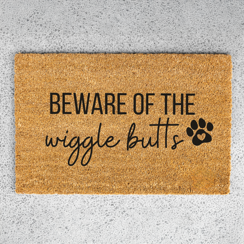 Beware of the Wiggle Butts Doormat