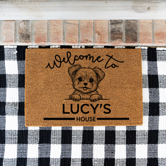 Personalized Dog's House Doormats