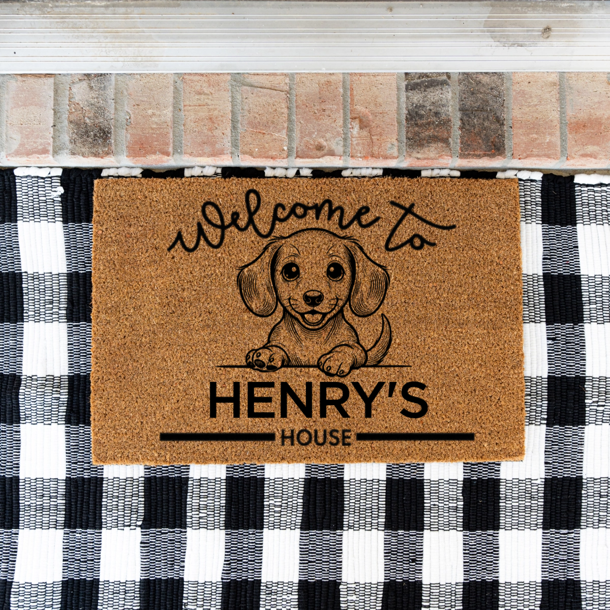 Personalized Dog's House Doormats