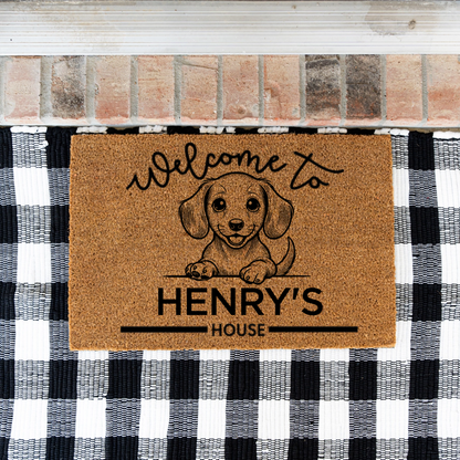 Personalized Dog's House Doormats